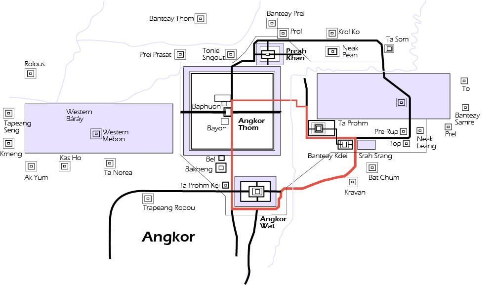 Mapa Angkor