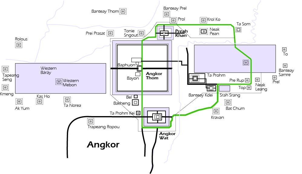 Mapa de Angkor