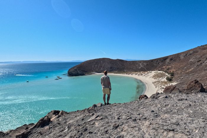 Playa Balandra aguas turquesa Baja California Sur. 