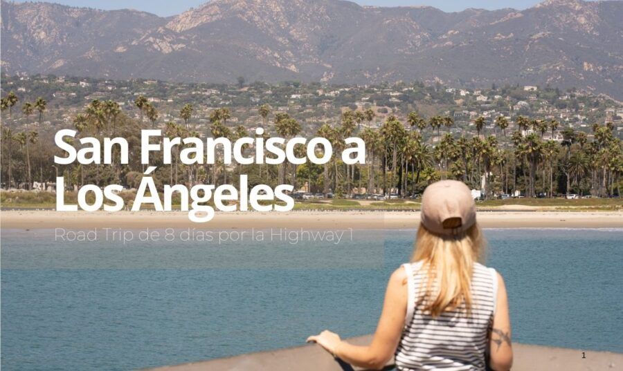 Playa de Santa Barbara desde el Fisherman´s Wharf, playas californianas al final del road trip por la Highway 1 entre San Francisco y Los Ángeles por la Highway 1